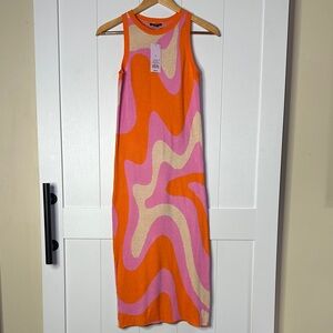 Colorful Abstract Patterned Dress Size Small